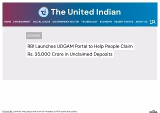 Udgam Portal Rbi Link | United Bank Of India Unclaimed Deposits