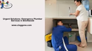 Urgent Solutions Emergency Plumber Services in Brentwood