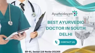 Best Ayurvedic Doctor In South Delhi