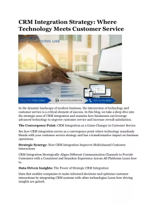 CRM Integration Strategy Where Technology Meets Customer Service