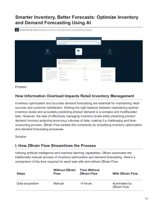 Smarter Inventory Better Forecasts - Optimize Inventory and Demand Forecasting Using AI