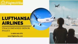 Lufthansa Airlines Unaccompanied Minor Policy