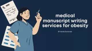 medical manuscript writing services for obesity