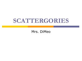 SCATTERGORIES