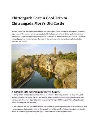 Chittorgarh Fort