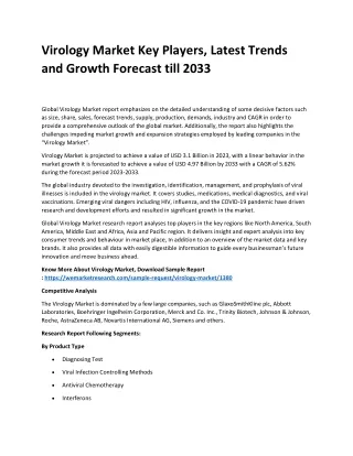 Virology Market
