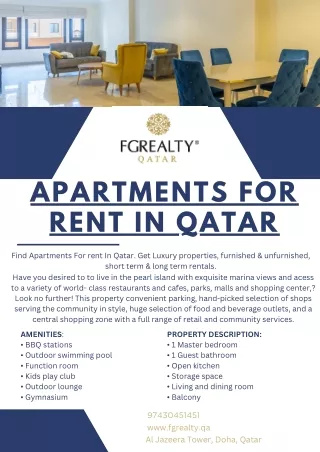 Apartments For Rent In Qatar