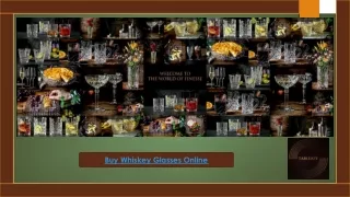 Buy Whiskey Glasses Online