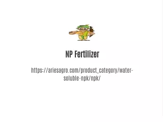 Types of NP Fertilizers