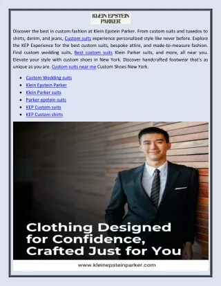 Best bespoke suits