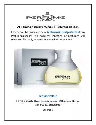 Al Haramain Best Perfumes | Perfumepalace.in