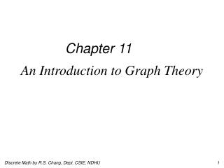 An Introduction to Graph Theory