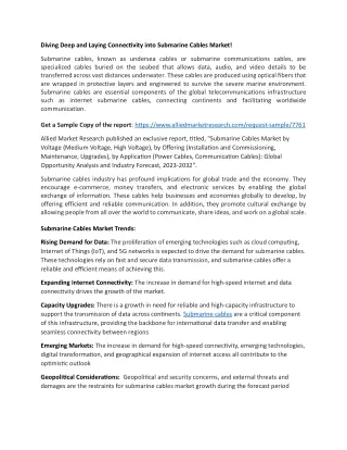 Submarine Cables Market