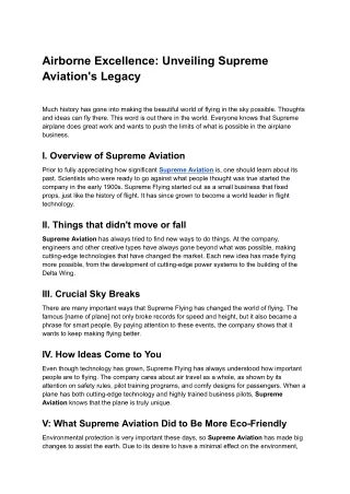 Airborne Excellence_ Unveiling Supreme Aviation's Legacy - Google Docs