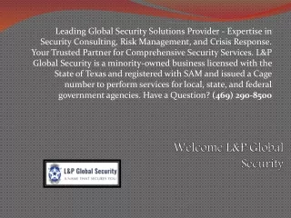 Local Security Guard Companies in Texas ppt