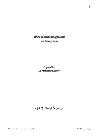 effect of functional appliances on facial growth