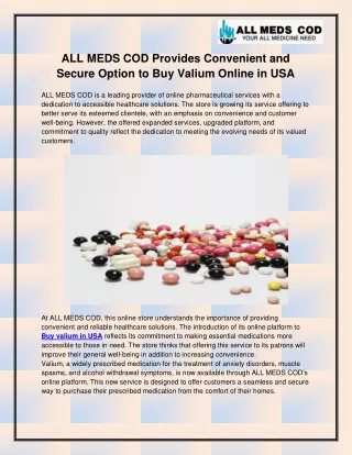 Buy valium in USA