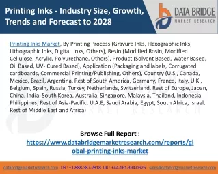 Printing Inks Market