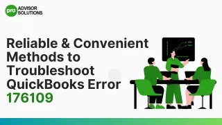 Quick Methods To Troubleshoot QuickBooks Error 176109