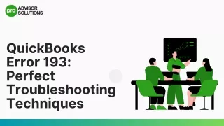 Quick Fixes For QuickBooks Error 193