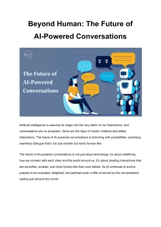 Beyond Human The Future of AI-Powered Conversations