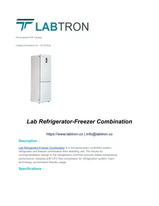 Lab Refrigerator-Freezer Combination