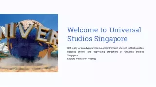 Welcome to Universal Studios Singapore