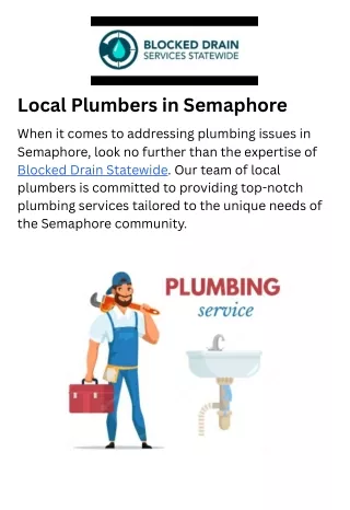 Local Plumbers in Semaphore (3)