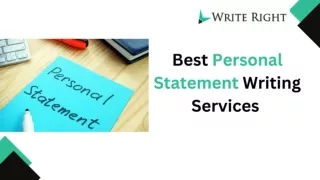 Best Personal Statement Writing Services | Write Right