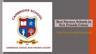 Best Nursery Schools in New Friends Colony