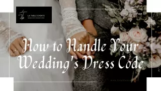 How to Handle Your Wedding's Dress Code