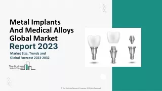 Metal Implants And Medical Alloys Market Size, Growth And Forecast 2024-2033