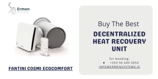 Buy The Best Decentralized Heat Recovery Unit