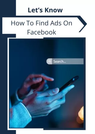 How To Find Ads On Facebook