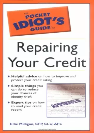 Download⚡️ The Pocket Idiot's Guide to Repairing your Credit