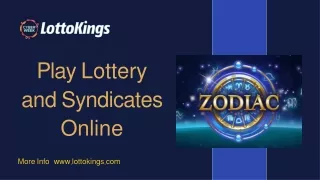 Play Lottery and Syndicates Online