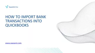 How to Import Bank Transactions into QuickBooks