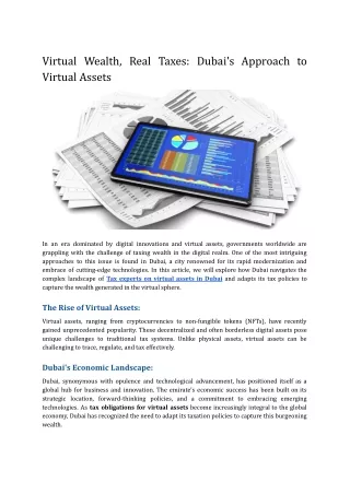 Virtual Wealth, Real Taxes_ Dubai's Approach to Virtual Assets