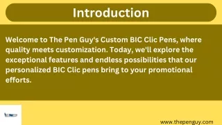 custom bic clic pens