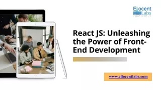 React JS: Front-End Development Power