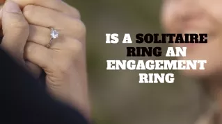 Is an engagement ring the same as a solitaire?
