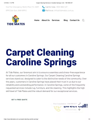 Carpet Cleaning Caroline Springs