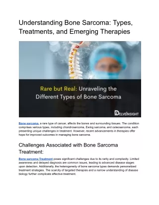 Rare but Real_ Unraveling the Different Types of Bone Sarcoma