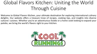 Global Flavors Kitchen_Uniting the World Through Cuisine