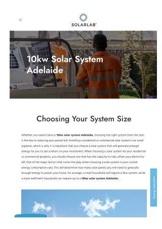 10kw solar system adelaide