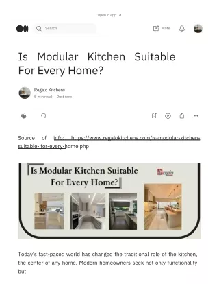 Is Modular Kitchen Suitable For Every Home?