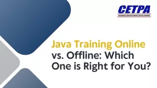 Java Training Online vs. Offline Which One is Right for You