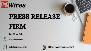 Press Release Firm