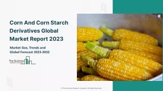 Global Corn And Corn Starch Derivatives Market 2023