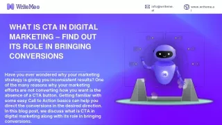 WHAT IS CTA IN DIGITAL MARKETING – FIND OUT ITS ROLE IN BRINGING CONVERSIONS